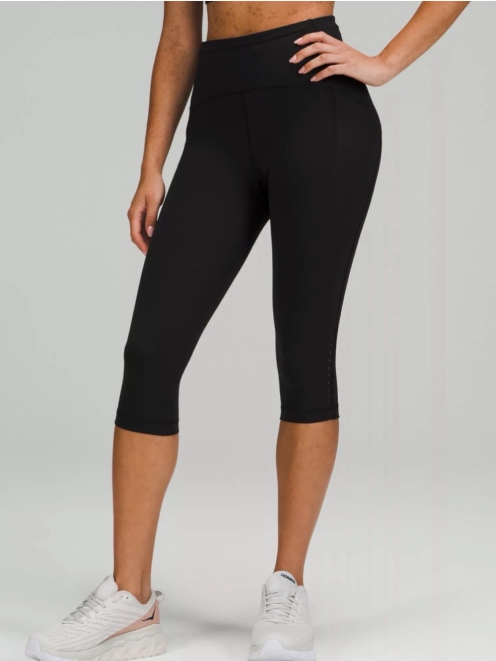 Lululemon Swift Speed High-rise Black CroppedCapri Leggings 17”